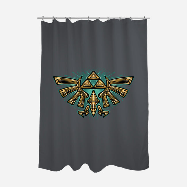 Courage To Protect The Land-None-Polyester-Shower Curtain-glitchygorilla