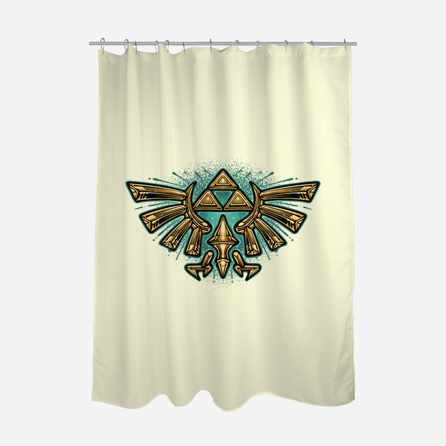 Courage To Protect The Land-None-Polyester-Shower Curtain-glitchygorilla