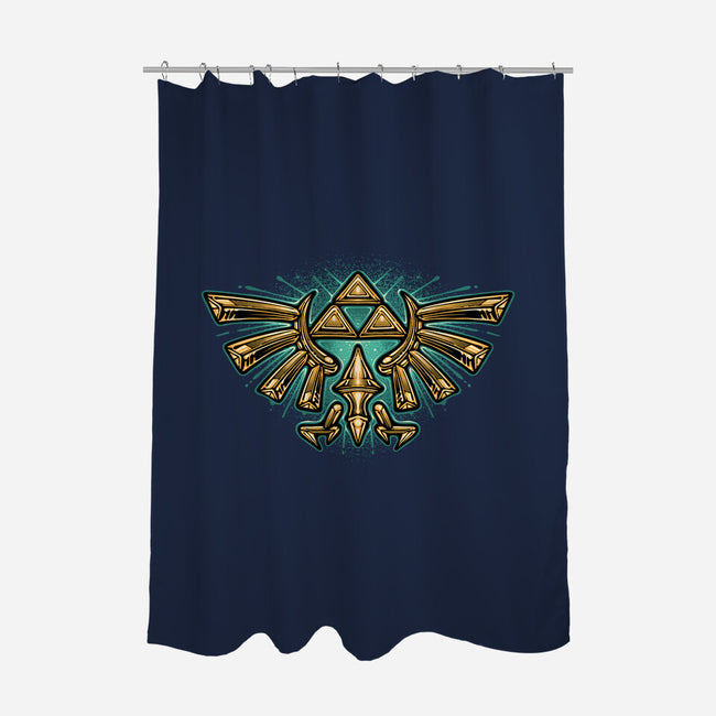 Courage To Protect The Land-None-Polyester-Shower Curtain-glitchygorilla