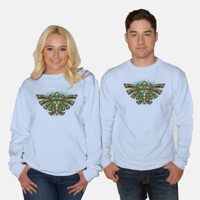 Courage To Protect The Land-Unisex-Crew Neck-Sweatshirt-glitchygorilla