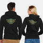 Courage To Protect The Land-Unisex-Zip-Up-Sweatshirt-glitchygorilla