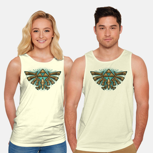 Courage To Protect The Land-Unisex-Basic-Tank-glitchygorilla