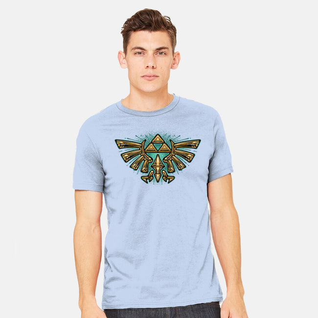 Courage To Protect The Land-Mens-Heavyweight-Tee-glitchygorilla