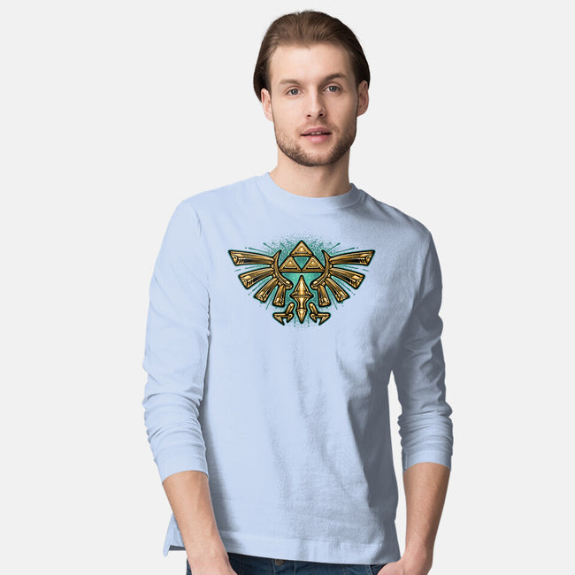 Courage To Protect The Land-Mens-Long Sleeved-Tee-glitchygorilla