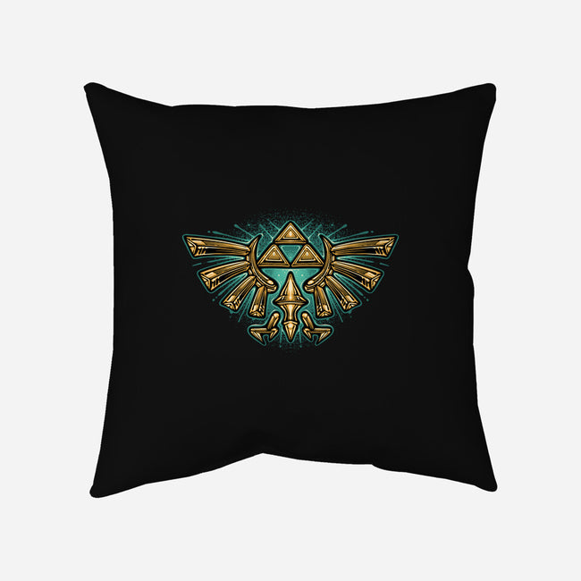 Courage To Protect The Land-None-Removable Cover w Insert-Throw Pillow-glitchygorilla
