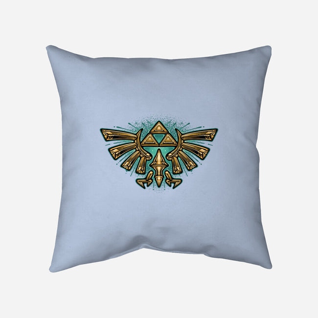 Courage To Protect The Land-None-Removable Cover w Insert-Throw Pillow-glitchygorilla