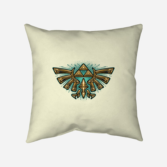 Courage To Protect The Land-None-Removable Cover w Insert-Throw Pillow-glitchygorilla