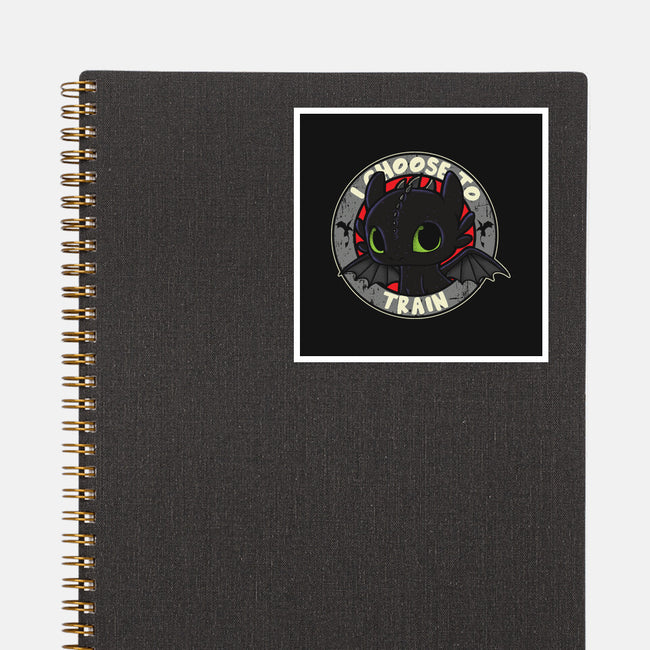 I Choose To Train-None-Glossy-Sticker-turborat14