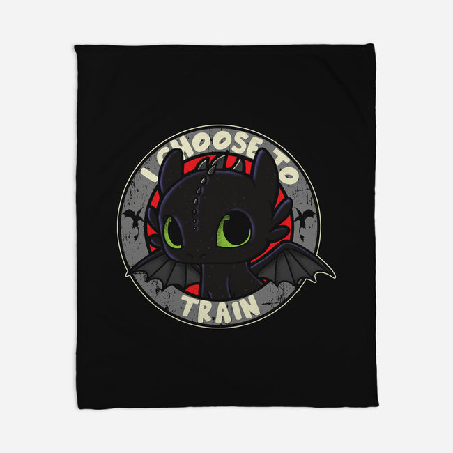 I Choose To Train-None-Fleece-Blanket-turborat14