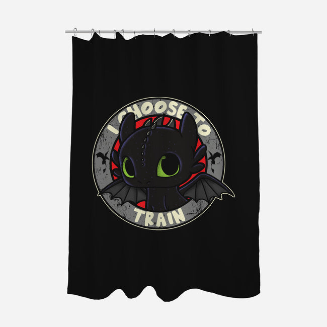 I Choose To Train-None-Polyester-Shower Curtain-turborat14
