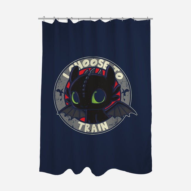 I Choose To Train-None-Polyester-Shower Curtain-turborat14