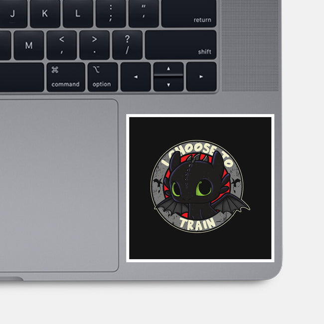 I Choose To Train-None-Glossy-Sticker-turborat14
