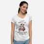 I Can Drive You Insane-Womens-V-Neck-Tee-koalastudio