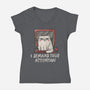I Demand Your Attention-Womens-V-Neck-Tee-koalastudio