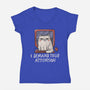 I Demand Your Attention-Womens-V-Neck-Tee-koalastudio