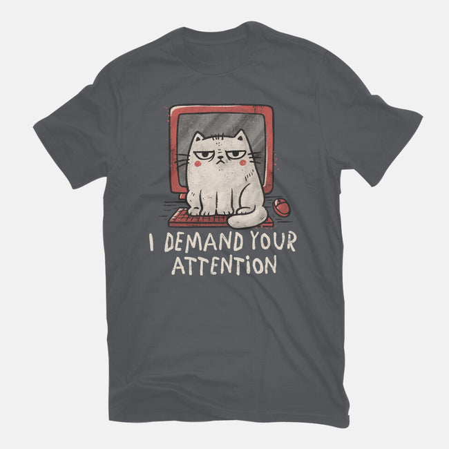 I Demand Your Attention-Womens-Fitted-Tee-koalastudio