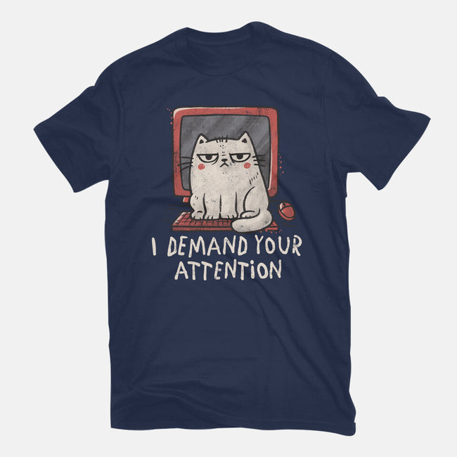 I Demand Your Attention-Womens-Fitted-Tee-koalastudio
