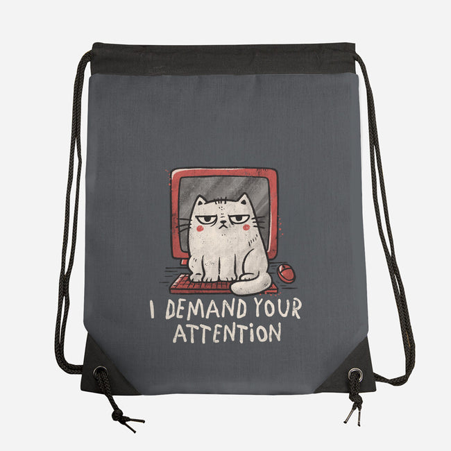 I Demand Your Attention-None-Drawstring-Bag-koalastudio