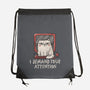 I Demand Your Attention-None-Drawstring-Bag-koalastudio