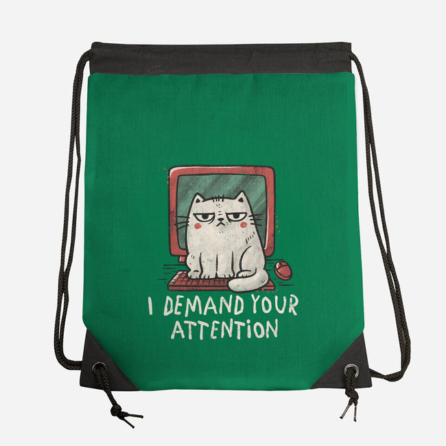 I Demand Your Attention-None-Drawstring-Bag-koalastudio