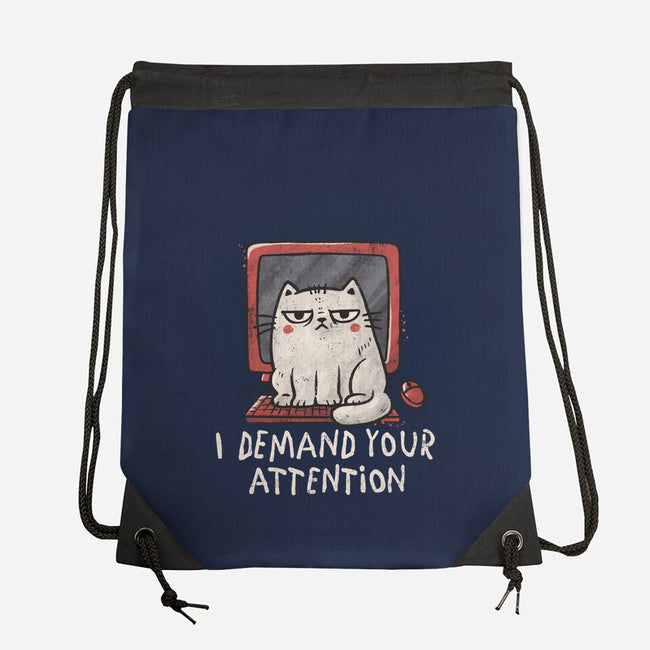 I Demand Your Attention-None-Drawstring-Bag-koalastudio