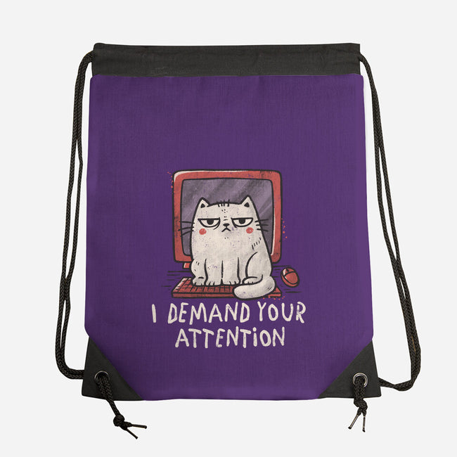 I Demand Your Attention-None-Drawstring-Bag-koalastudio