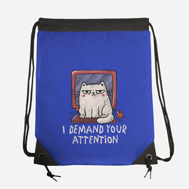 I Demand Your Attention-None-Drawstring-Bag-koalastudio