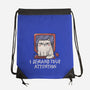 I Demand Your Attention-None-Drawstring-Bag-koalastudio