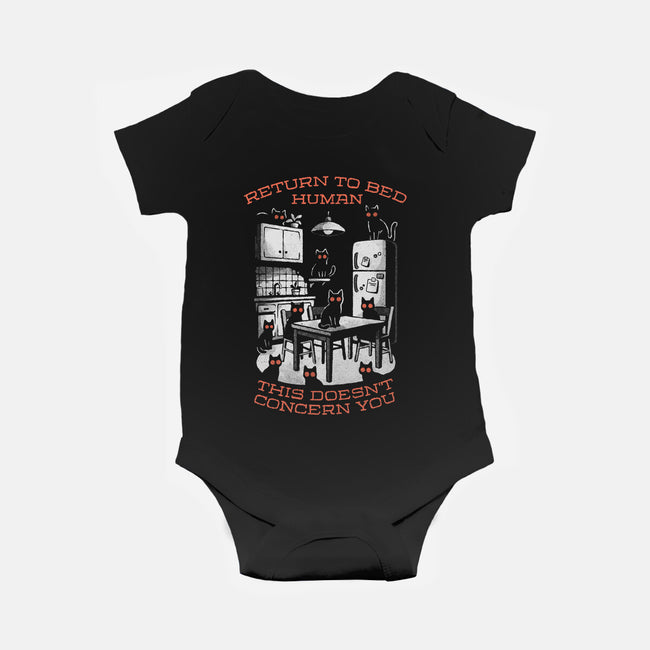 Return To Bed Human-Baby-Basic-Onesie-eduely