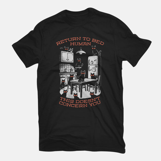 Return To Bed Human-Mens-Basic-Tee-eduely
