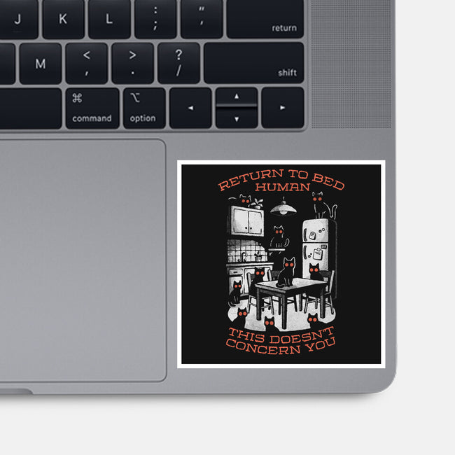 Return To Bed Human-None-Glossy-Sticker-eduely