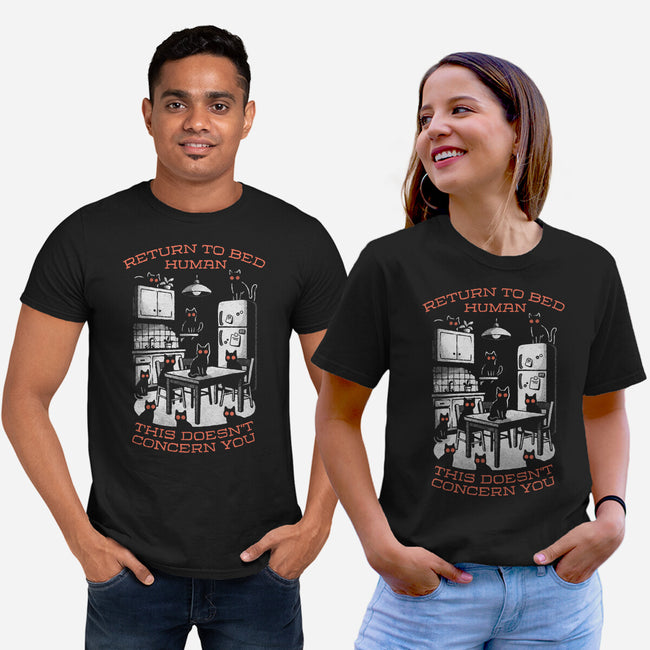 Return To Bed Human-Unisex-Basic-Tee-eduely