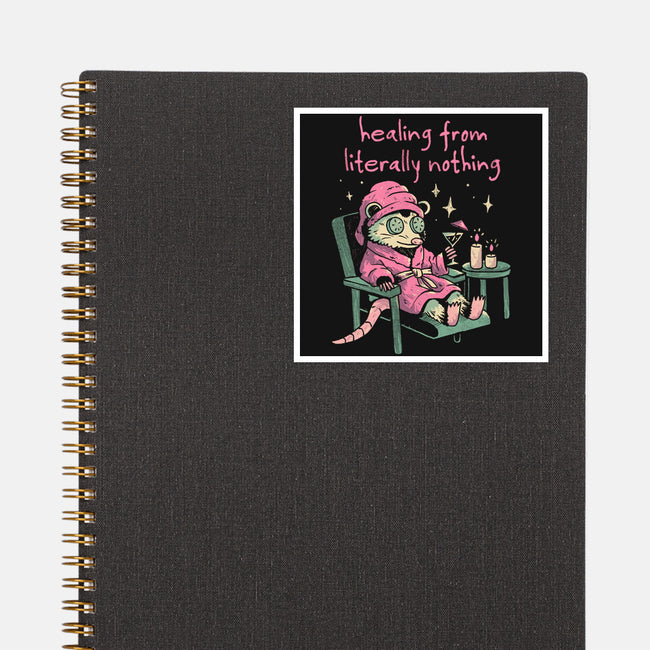 Healing From Literally Nothing-None-Glossy-Sticker-eduely