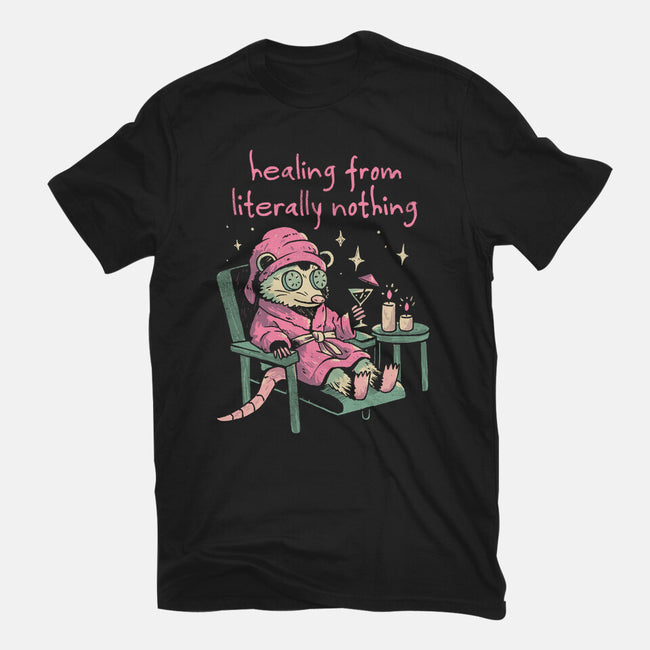 Healing From Literally Nothing-Mens-Basic-Tee-eduely