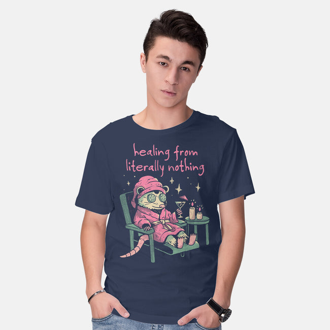 Healing From Literally Nothing-Mens-Basic-Tee-eduely