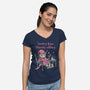 Healing From Literally Nothing-Womens-V-Neck-Tee-eduely