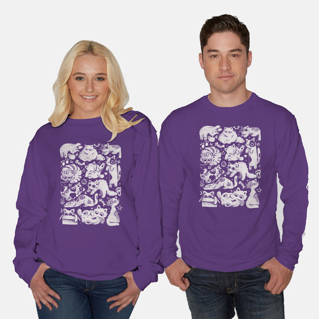 Fluffy Overload-Unisex-Crew Neck-Sweatshirt-eduely