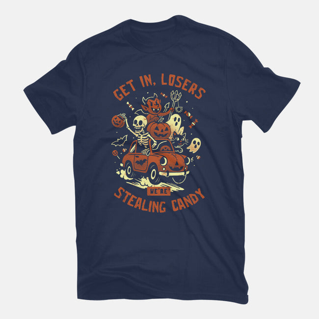 Get In Losers We Are Stealing Candy-Womens-Fitted-Tee-eduely