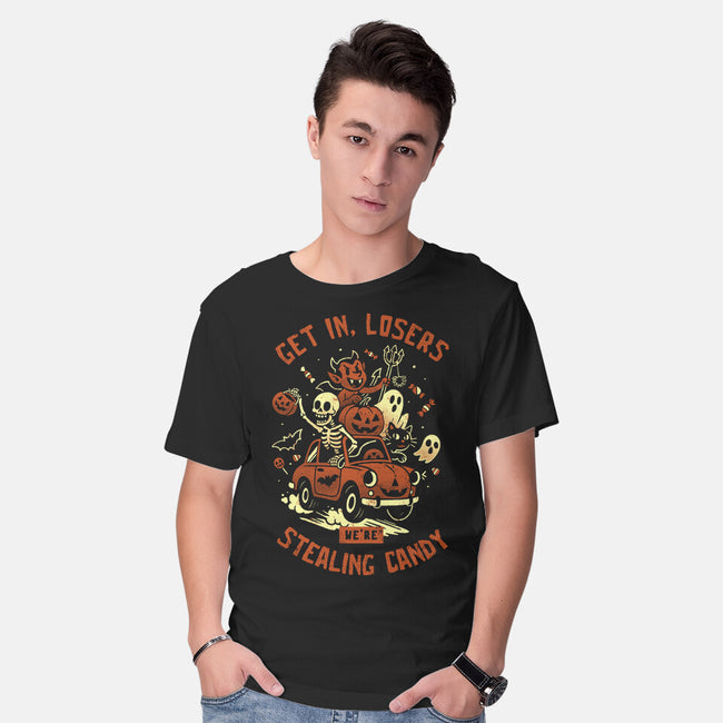 Get In Losers We Are Stealing Candy-Mens-Basic-Tee-eduely