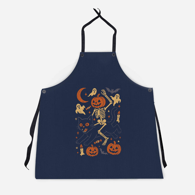 Spooky Gallop-Unisex-Kitchen-Apron-eduely