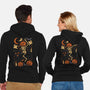 Spooky Gallop-Unisex-Zip-Up-Sweatshirt-eduely