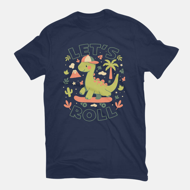 Lets Roll Dino-Mens-Premium-Tee-eduely