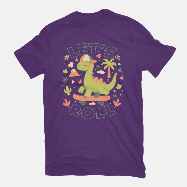 Lets Roll Dino-Mens-Premium-Tee-eduely