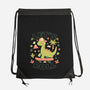 Lets Roll Dino-None-Drawstring-Bag-eduely