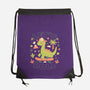 Lets Roll Dino-None-Drawstring-Bag-eduely
