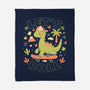 Lets Roll Dino-None-Fleece-Blanket-eduely