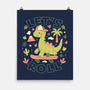 Lets Roll Dino-None-Matte-Poster-eduely