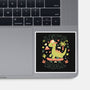 Lets Roll Dino-None-Glossy-Sticker-eduely