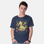 Lets Roll Dino-Mens-Basic-Tee-eduely