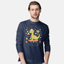 Lets Roll Dino-Mens-Long Sleeved-Tee-eduely